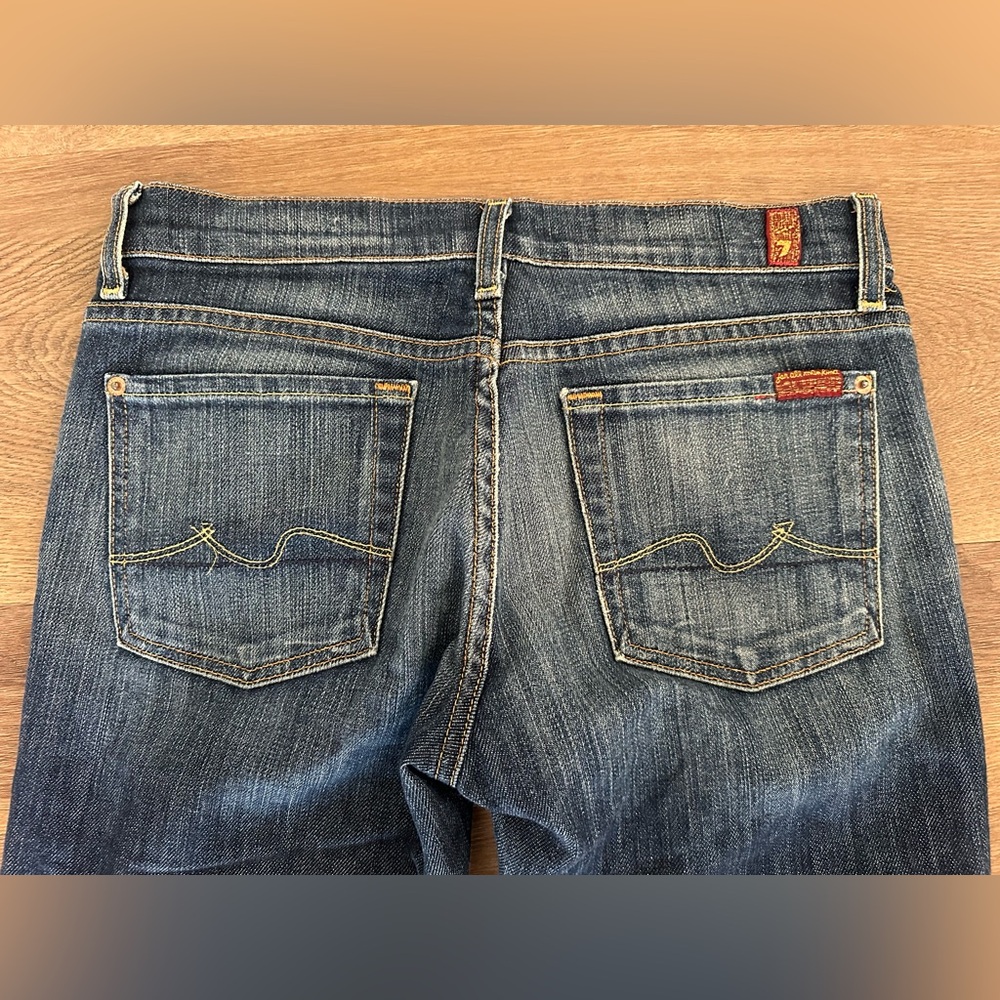 7 for All Mankind Boycut Women's Blue Denim Jeans Size 27 - Picture 7 of 12
